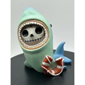EUC Furrybones Figurine “Sharkie” Skeleton Dressed in Shark Costume Collectible